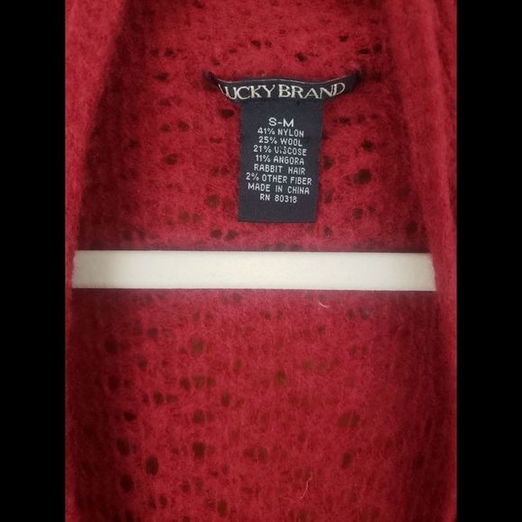 Lucky Brand Tuscan Red Wool & Angora Blend Sweater - Picture 5 of 7